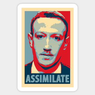 Zuckerberg Assimilate V1 Sticker